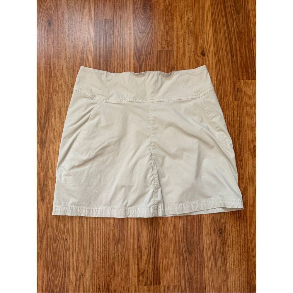 Royal Robbins Women's Nylon Discovery Outdoor Hiking Athletic Skort Beige Size 8